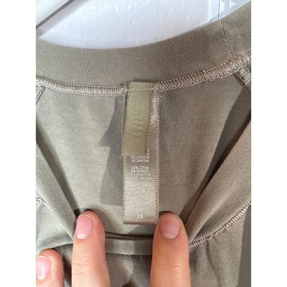 Skims Sleeveless Top Sage Green Cotton Spandex Women’s XXL - Picture 3 of 7